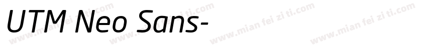 UTM Neo Sans字体转换